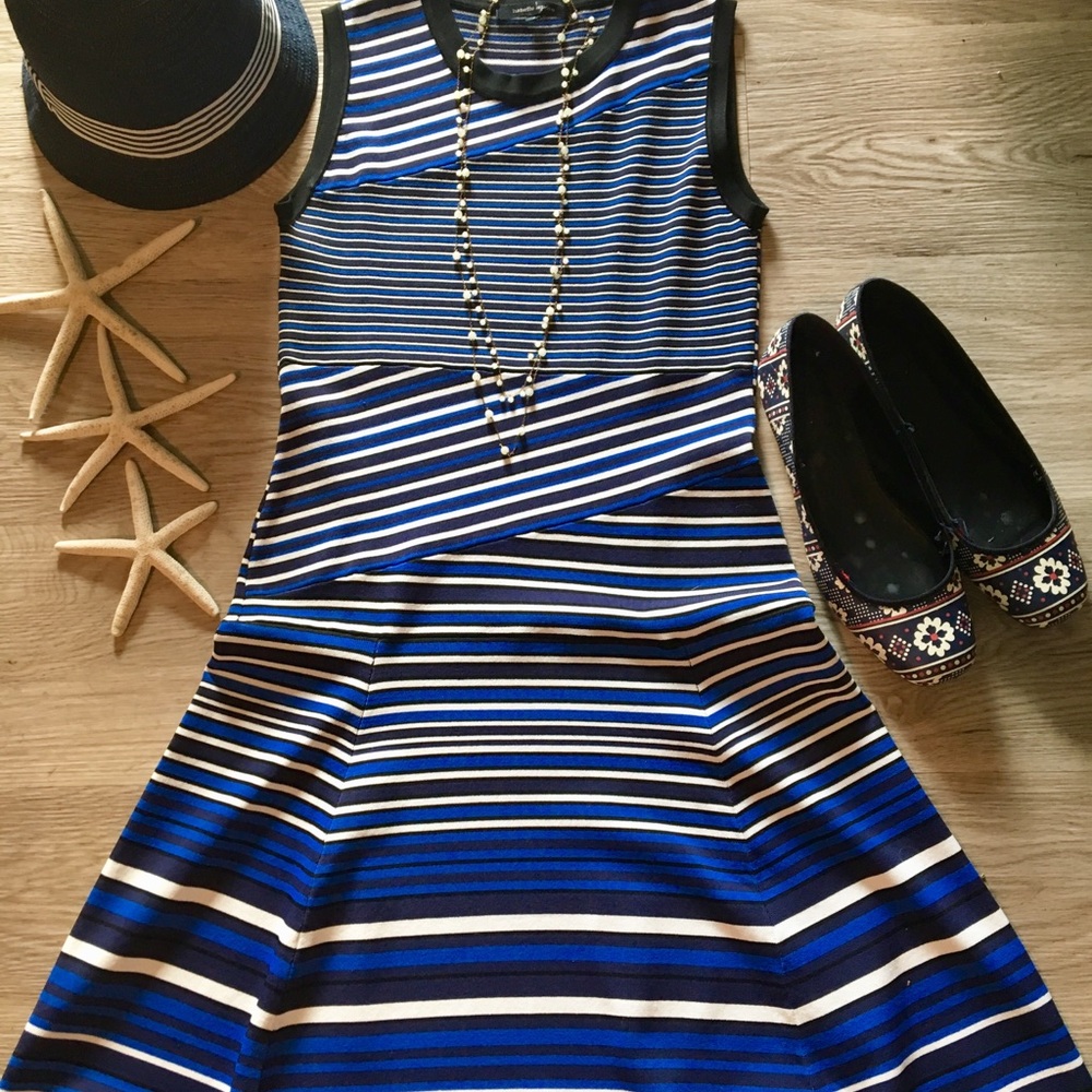 Nanette Lapore Fit & Flare Stretch Dress. Small